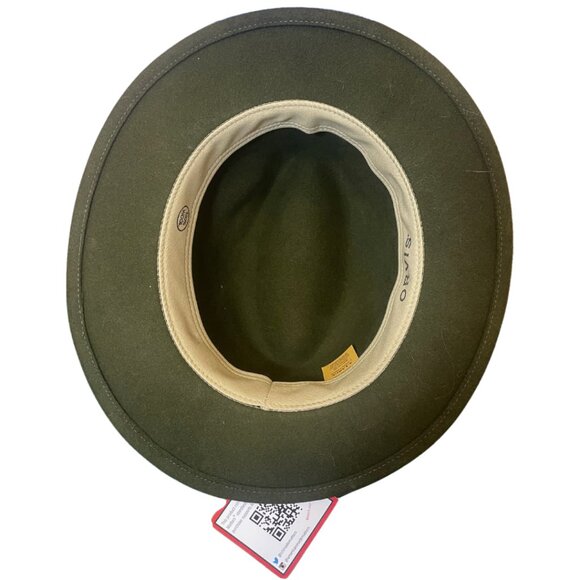 Orvis Matters 100% Wool Forest Green Fedora Hat - Picture 3 of 4